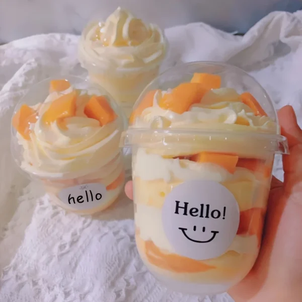 150pcs Dessert Cup Set (12oz) – Cups, Lids & Forks for Ice Cream & Mousse