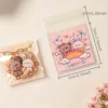 200pcs Cute Kawaii Rabbit & Bear Self-Adhesive Treat Bags