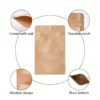 100pcs Self-Sealing Kraft Paper Stand Up Pouches