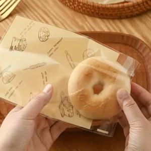 Value Pack 100Pcs Self-Adhesive Bakery Bags 