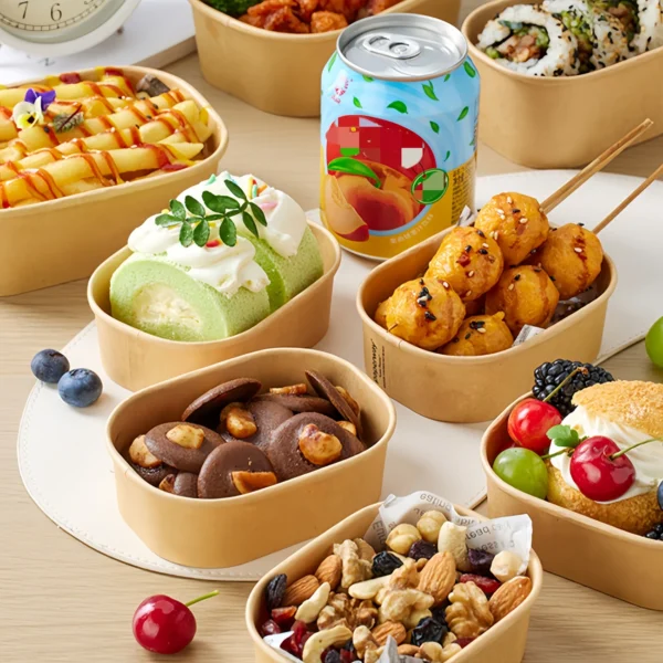 23cb1273-0412-4dd4-94f5-c18aab9739dd.webp 10-Pack Small Kraft Takeout Boxes with PET Lids 250ml