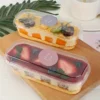 20pcs Plastic Square Cake Boxes with Lids