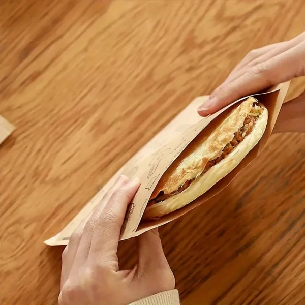 20pcs Oilproof Thickened Disposable Snack Bags