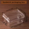 20 Clear Plastic Takeaway Food Containers