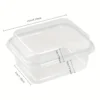 Faridabio 50pcs/ 1 Set 50 Packs of PET Transparent Fruit And Dessert Containers