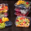 Clear PET Plastic Fruit Cut Box: Perfect for On-The-Go Snacks Or Party Favors