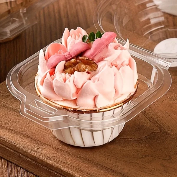 12pcs Clear Disposable Dessert Cups with Lids