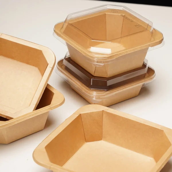 12pcs Reusable Food Takeout Boxes with Lids 300ml