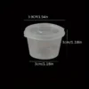 50pcs Disposable Lids for Sauce Cups