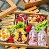 5pcs of Kraft Paper Picnic Boxes
