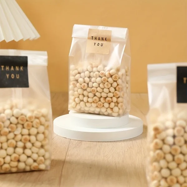 50pcs, Thank You Stickers Gifts Packaging Bags