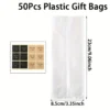 50pcs, Thank You Stickers Gifts Packaging Bags