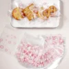 100pcs Pink Flower Biscuit Candy Packaging Bag, Kitchen Supplies