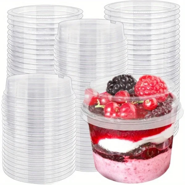 cfb673dcba0d4759a32119d4e139527d-goods.webp 100pcs 5/8 oz Clear Plastic Disposable Dessert Cups