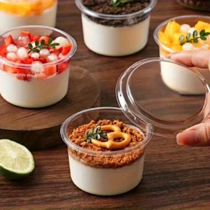 e3f91afa7123425a93f801d0f7c38610-goods.webp 50pcs cake cups with lids, transparent dessert cups 150ml