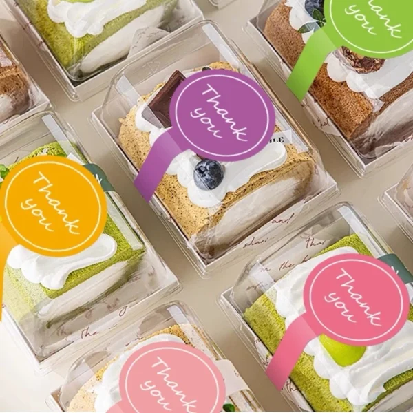36pcs Sticker Label for Cake Packaging Sealling Lablels Thank You Sticker for Food Packaging Gift Sticker Handmade Sticker